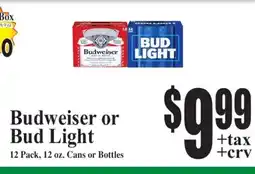 Baja Ranch Budweiser or Bud Light offer