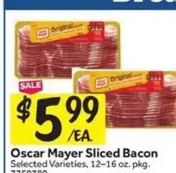 Stop&Shop Oscar Mayer Sliced Bacon offer
