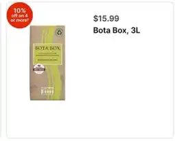 Walgreens Bota Box, 3L offer