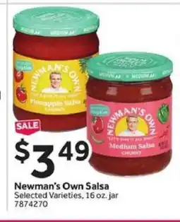 Stop&Shop Newman's Own Salsa offer