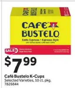 Stop&Shop CAFÉ BUSTELO K-CUPS offer
