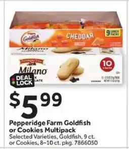 Stop&Shop Pepperidge Farm Goldfish or Cookies Multipack offer