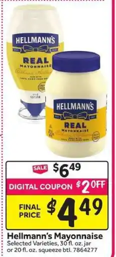 Stop&Shop Hellmann's Mayonnaise offer
