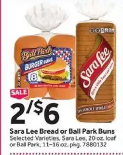 Stop&Shop Sara Lee Bread or Ball Park Buns offer