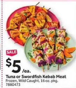 Stop&Shop Tuna or Swordfish Kebab Meat offer