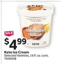 Stop&Shop Keto Ice Cream offer