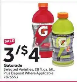 Stop&Shop Gatorade offer