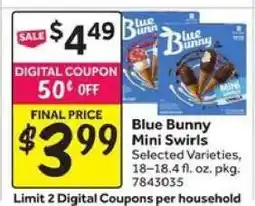 Stop&Shop Blue Bunny Mini Swirls offer