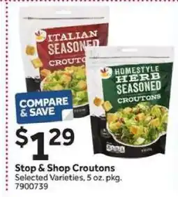 Stop&Shop Stop & Shop Croutons offer
