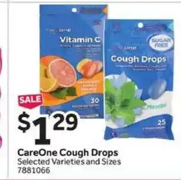 Stop&Shop CAREONE COUGH DROPS offer