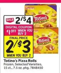 Stop&Shop Totino's Pizza Rolls offer