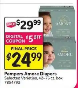 Stop&Shop Pampers Amore Diapers offer