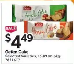 Stop&Shop Gefen Cake offer