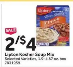 Stop&Shop Lipton Kosher Soup Mix offer