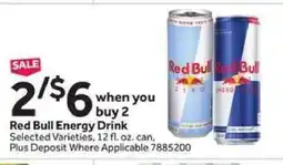 Stop&Shop Red Bull Energy Drink offer