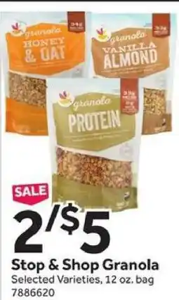 Stop&Shop Stop & Shop Granola offer