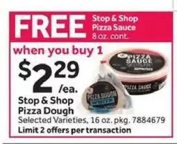 Stop&Shop Stop & Shop Pizza Dough offer