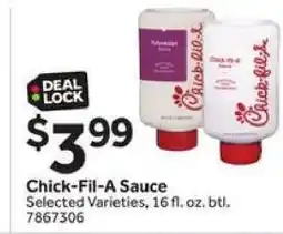 Stop&Shop Chick-Fil-A Sauce offer