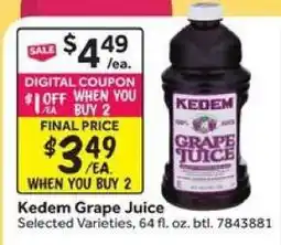 Stop&Shop Kedem Grape Juice offer