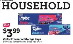 Stop&Shop Ziploc Freezer or Storage Bags offer