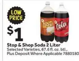Stop&Shop Stop & Shop Soda 2 Liter offer