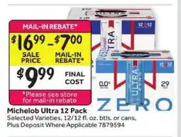 Stop&Shop Michelob Ultra 12 Pack offer