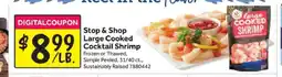 Stop&Shop Stop & Shop Large Cooked Cocktail Shrimp offer
