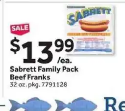 Stop&Shop Sabrett Family Pack Beef Franks offer