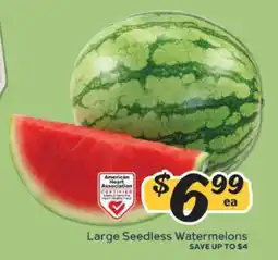 Winn Dixie Large Seedless Watermelons offer