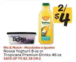 Winn Dixie Noosa Yoghurt or Tropicana Premium Drinks offer