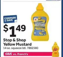 Stop&Shop Stop & Shop Yellow Mustard offer