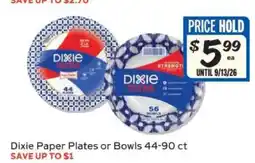Winn Dixie Dixie Paper Plates or Bowls offer