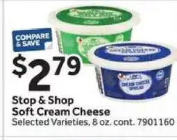 Stop&Shop Stop & Shop Soft Cream Cheese offer