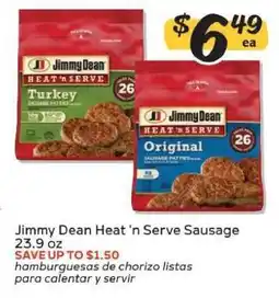 Winn Dixie Jimmy Dean Heat'n Serve Sausage offer