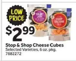 Stop&Shop Stop & Shop Cheese Cubes offer