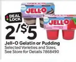 Stop&Shop Jell-O Gelatin or Pudding offer