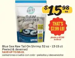 Winn Dixie Blue Sea Raw Tail On Shrimp offer