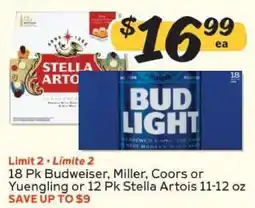 Winn Dixie Budweiser, Miller, Coors, Yuengling, Stella Artois offer