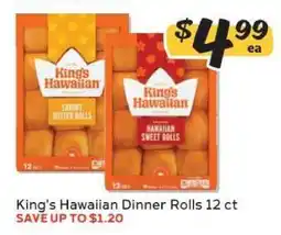 Winn Dixie King's Hawaiian Dinner Rolls 12 ct offer
