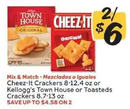 Winn Dixie Cheez-It Crackers or Kellogg's Town House or Toasted Crackers offer