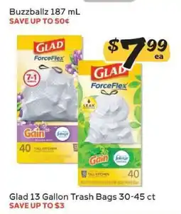 Winn Dixie Glad 13 Gallon Trash Bags 30-45 ct offer