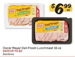 Winn Dixie Oscar Mayer Deli Fresh Lunchmeat 16 oz offer
