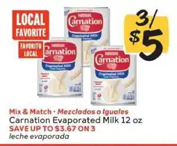 Winn Dixie Carnation Evaporated Milk offer