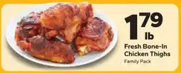 Save a Lot Fresh Bone-In Chicken Thighs offer