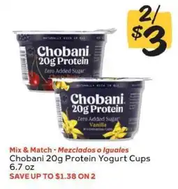 Winn Dixie Chobani 20g Protein Yogurt Cups offer