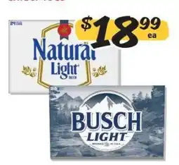 Winn Dixie Natural Light Beer / Busch Light offer