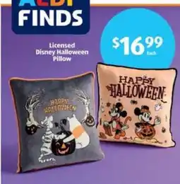 Aldi Licensed Disney Halloween Pillow offer
