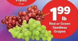 Save a Lot Red or Green Seedless Grapes offer