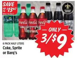 Rouses 6 Pack Half Liters offer