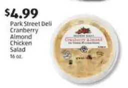 Aldi Park Street Deli Cranberry Almond Chicken Salad offer